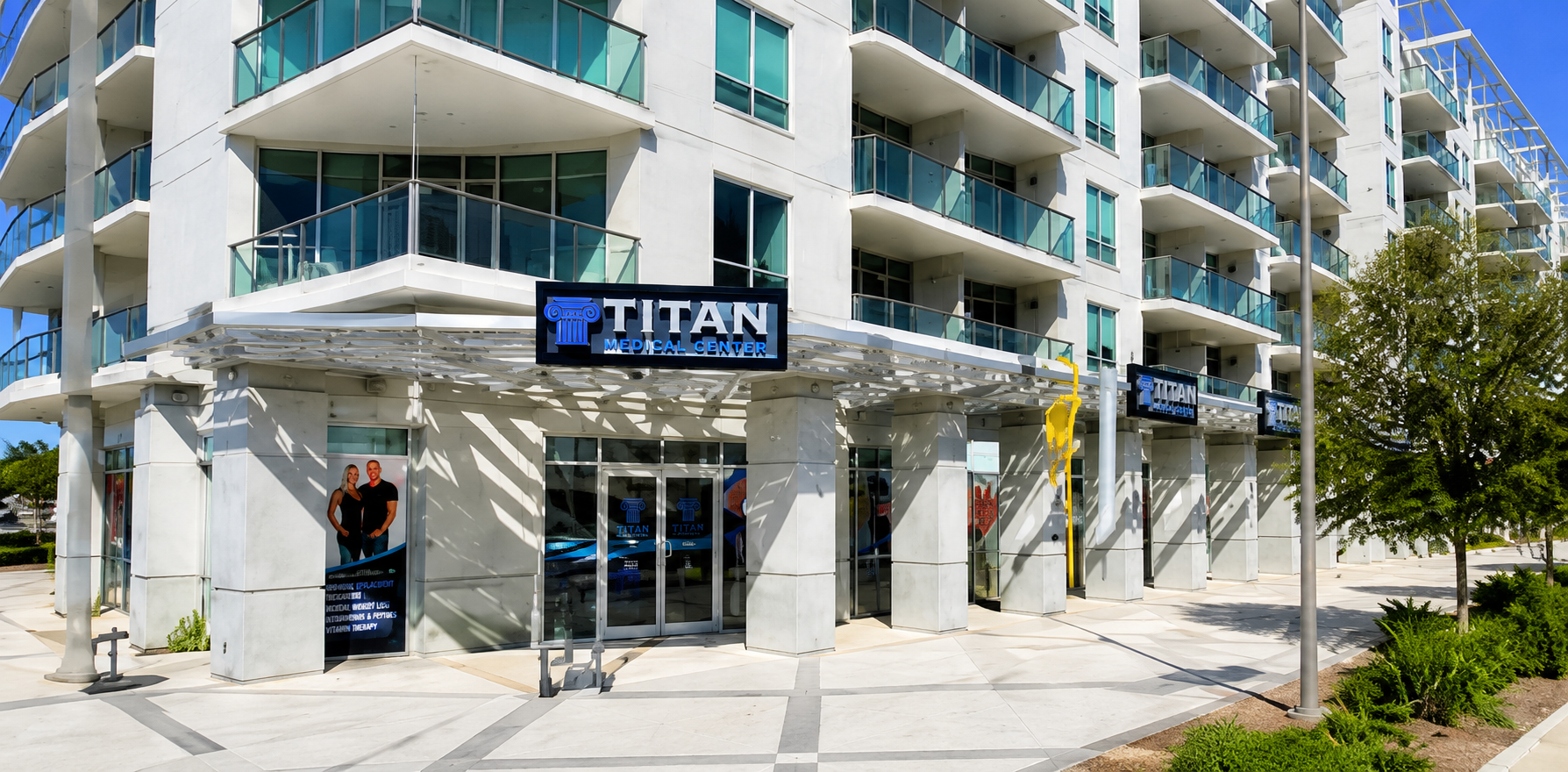 Titan Medical Center clinic exterior in Tampa, Florida.